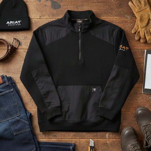 Ariat Other - Ariat Rebar Workman Duracanvas 1/4 Zip Pullover